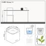 LECHUZA CUBE Glossy